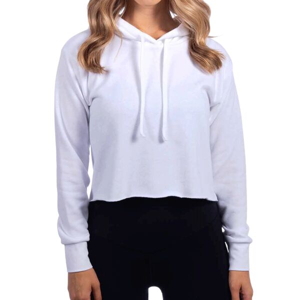 Ladies' Laguna Cropped Pullover Hooded Sweatshirt Thumbnail