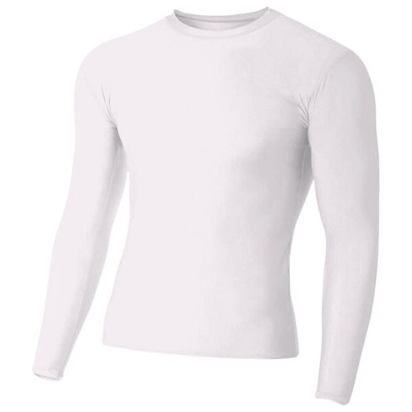Youth Long Sleeve Compression Crewneck T-Shirt Thumbnail