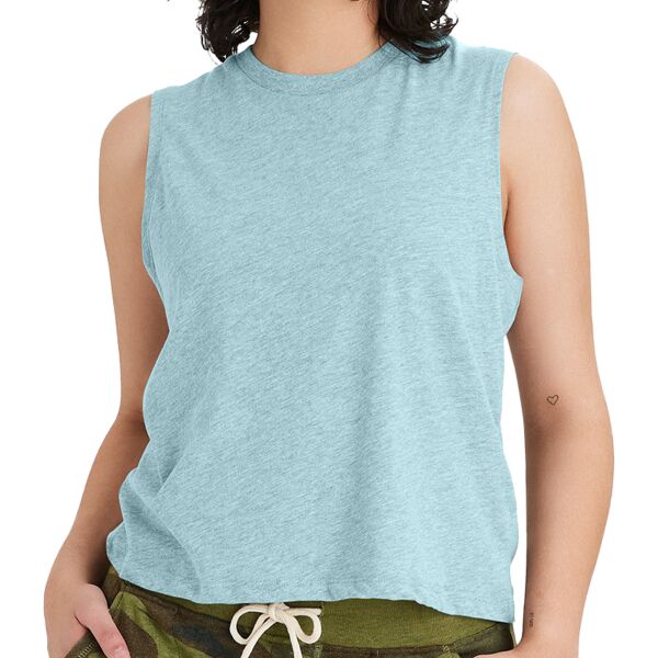 Ladies' Go-To CVC Cropped Muscle T-Shirt Thumbnail