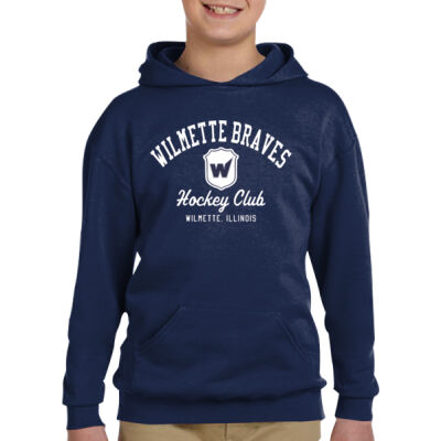 Youth Boys Navy Pullover Hoodie Thumbnail